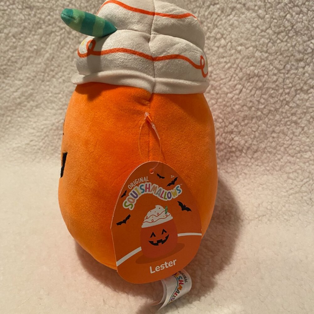 Squishmallow Lester 10” Pumpkin Latte Plush Stuffed Halloween Special Edition - Picture 5 of 11